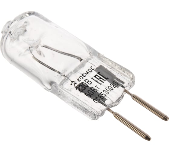 Лампа галогенная КОСМОС JD 50W G6.35 230V LKsmJD230V50W