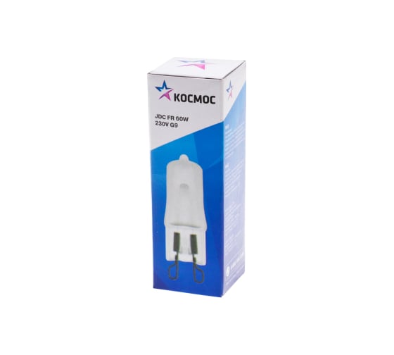 Лампа галогенная КОСМОС JDC 60W G9 230V FR LKsmJDC220VFR60W
