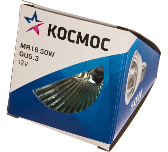 Лампа галогенная КОСМОС MR16 50W GU5.3 12V EXNc LKsmMR1612V50W