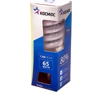 Компактная энергосберегающая лампа КОСМОС SPC 13W E14 2700K LKsmT2SPC13wE1427