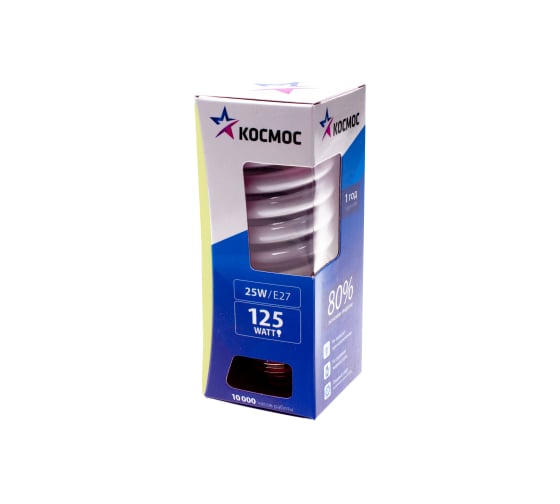 Компактная энергосберегающая лампа КОСМОС SPC 26W E27 2700K LKsmT2SPC25wE2727 1