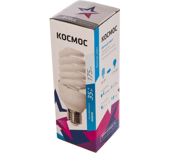 Компактная энергосберегающая лампа КОСМОС SPC 35W E27 4200K LKsmSPC35wE2742