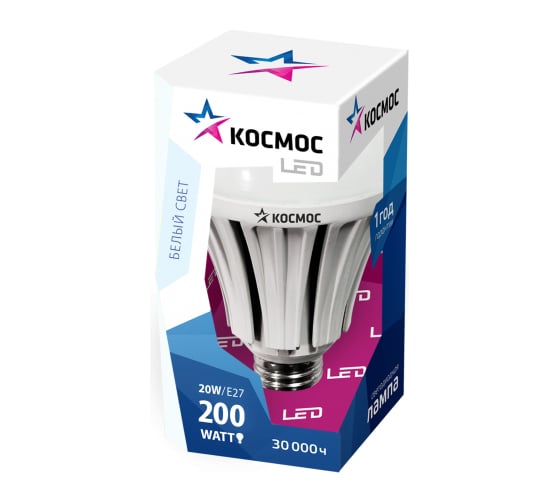 Лампа светодиодная КОСМОС LED А80 20Вт Е27 lksm20wA80230vE2745