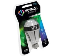 Светодиодная лампа КОСМОС premium LED 6Вт A55 E27 230v 4500K KLED6wA55230vE2745