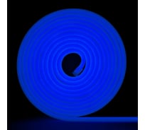 Неоновая светодиодная лента MAKSILED 5м, 8x16мм, 24В, 9Вт/м, 120 LED/m, IP33 (ПВХ), синий, ML-NF-24V-0816-Blue