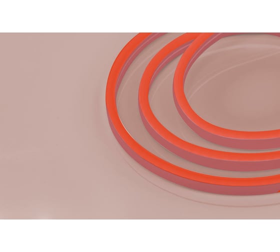 Неоновая светодиодная лента MAKSILED 5м, 8x16мм, 24В, 9Вт/м, 120 LED/m, IP33 (ПВХ), красный, ML-NF-24V-0816-Red