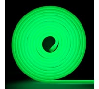 Неоновая светодиодная лента 5MAKSILED м, 8x16мм, 24В, 9Вт/м, 120 LED/m, IP33 (ПВХ), зеленый, ML-NF-24V-0816-Green