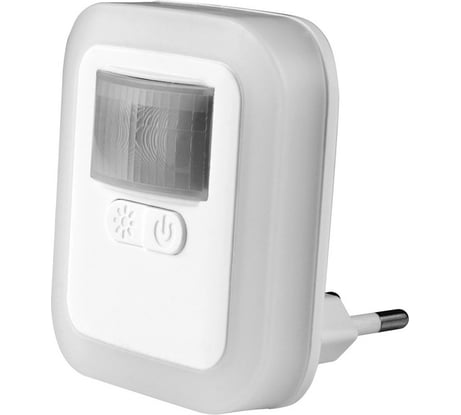 Светодиодный ночник ROCKETSOCKET с датчиком движения и пультом ДУ, квадратный, 10 режимов яркости, теплый белый свет, 2.4Вт, таймер 15-30-60 мин, Белый RS-728A