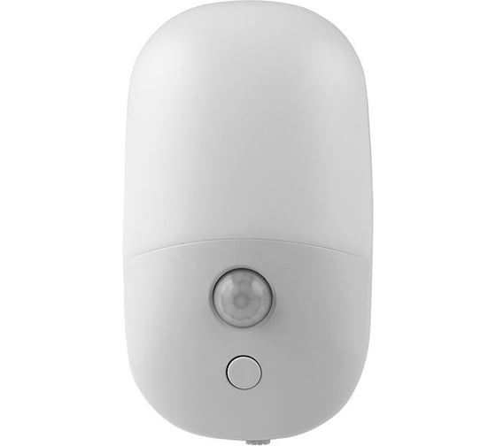 Светодиодный ночник ROCKETSOCKET с датчиком движения овальный, Вкл/Выкл/Авто, 3 режима яркости, теплый белый свет, 0.5Вт, Белый RS-791A