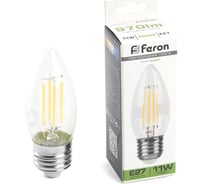 Светодиодная лампа FERON LB-713 Свеча E27 11W 4000K, 38273