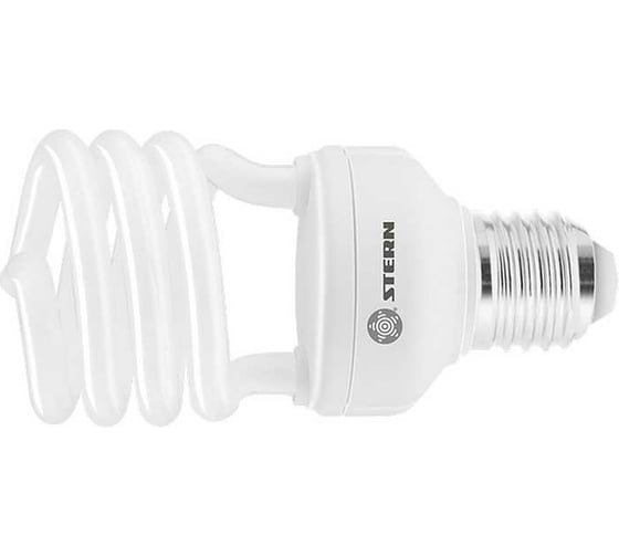 Компактная люминесцентная лампа Stern, полуспиральная, 11W, 4100K, E27, 8000ч., 90911