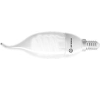 Компактная люминесцентная лампа Stern "свеча на ветру", 9W, 2700K, E14, 8000ч., 90961