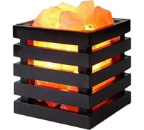 Солевая лампа Beroma квадратная деревянная корзина 07716161