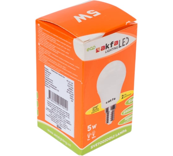 Светодиодная лампа Akfa Lighting AK-LBL 5W 6500K E14 FLLBL051465A