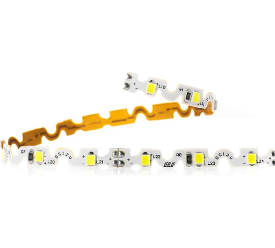 Светодиодная лента ELF ZigZagLo 480SMD диодов (2835), 12В, 5м, розовый ELF-ZigZagLo 480/2835NWP