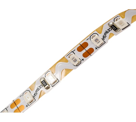Светодиодная лента ELF ZigZagLo 480SMD диодов (2835), 12В, 5м, желтый ELF-ZigZagLo 480/2835NWY