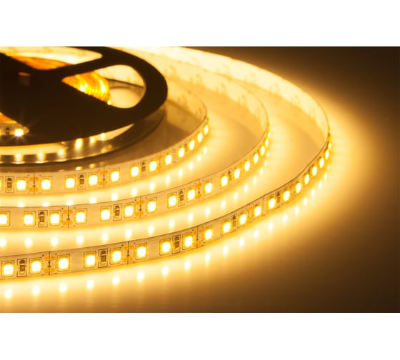 Светодиодная лента ELF 600SMD диодов (2835), 12В, 5м, белый теплый 2800-3300К ELF-600SMD2835NWww3000