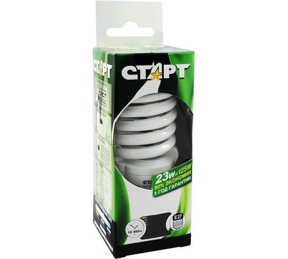 Энергосберегающая лампа СТАРТ 23WFSP E27 10000 часов 4200K10Y