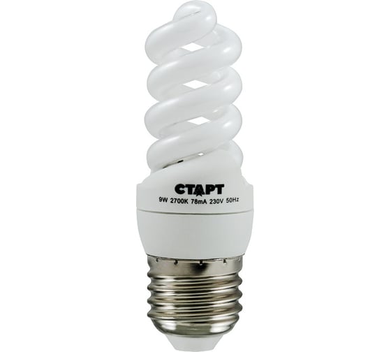 Компактная энергосберегающая лампа СТАРТ 9W FSP E27 2700K10Y