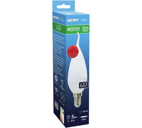 Светодиодная лампа СТАРТ LEDFlameE14 5W30
