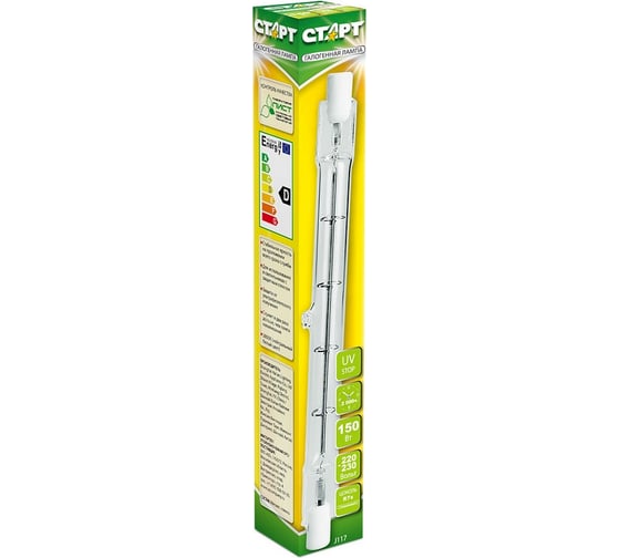 Лампа галогенная СТАРТ J117 150W 220V R7s