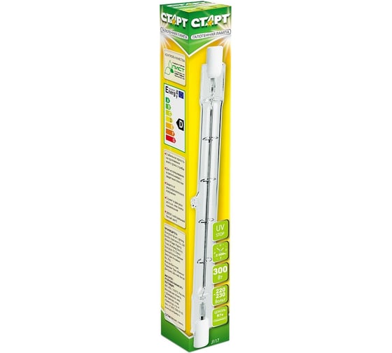 Лампа галогенная СТАРТ J117 300W 220V R7s