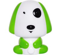 Детский светильник-ночник с выключателем Собака зелёный СТАРТ NL 1LED