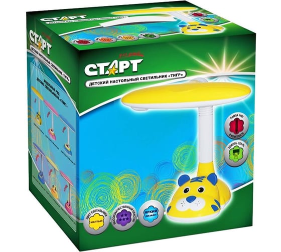 Детский настольный светильник тигр СТАРТ CT30PL11W