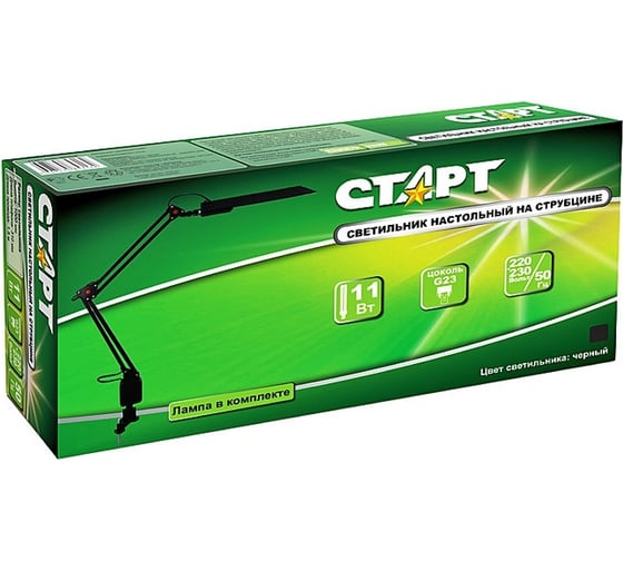 Настольный светильник СТАРТ CT28C черный