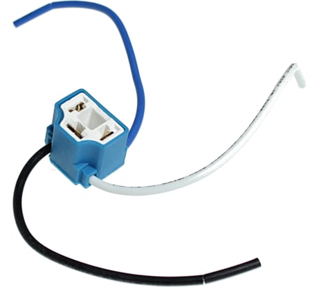 Г-образный патрон Nord-Yada под лампу H4 с проводами, керамика 904347