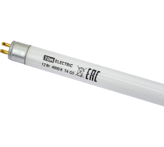 Люминесцентная линейная двухцокольная лампа TDM ELECTRIC ЛЛ-12/12Вт SQ0355-0005