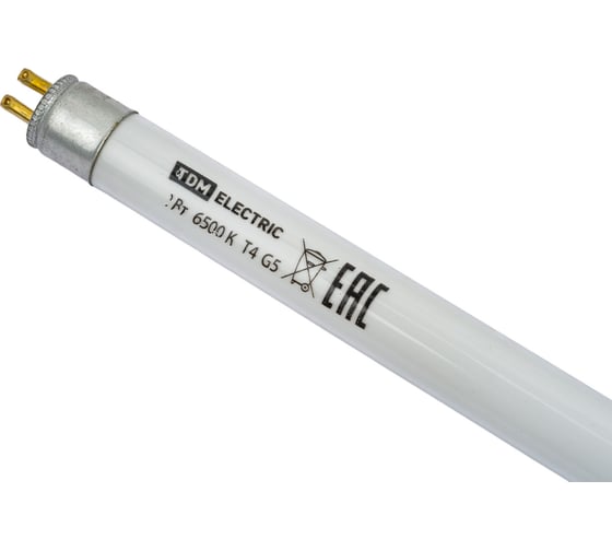 Люминесцентная линейная двухцокольная лампа TDM ELECTRIC ЛЛ-12/12Вт 6500 К SQ0355-0006