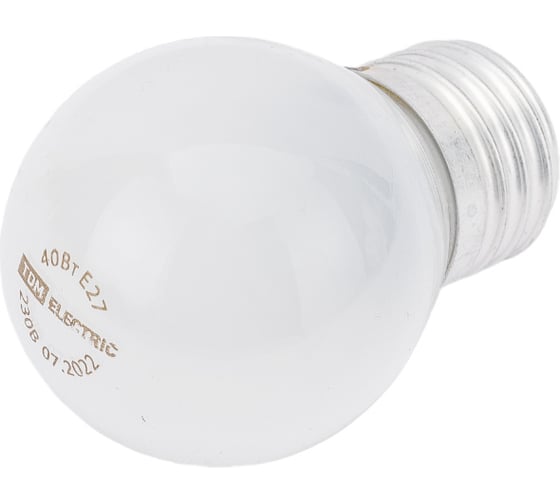 Лампа накаливания шар матовый TDM ELECTRIC 40 Вт-230 В-Е27 SQ0332-0006