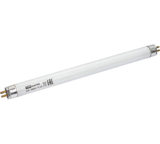 Люминесцентная линейная двухцокольная лампа TDM ELECTRIC ЛЛ-16/6 Вт T5 4000 К SQ0355-0015