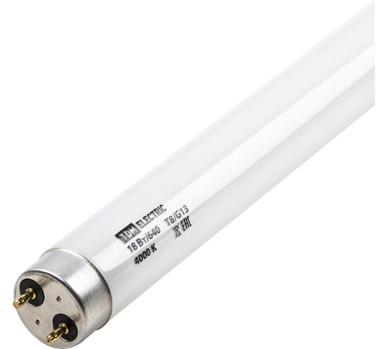 Лампа люминесцентная линейная TDM ЛД-18Вт/640 T8/G13 4000 К SQ0355-0026