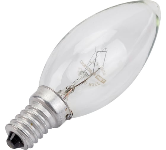 Лампа накаливания свеча прозрачная TDM ELECTRIC 40 Вт-230 В-Е14 SQ0332-0009