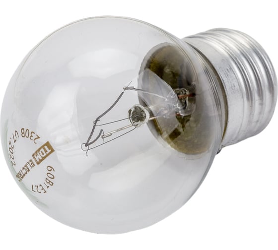 Лампа накаливания шар прозрачный TDM ELECTRIC 60 Вт-230 В-Е27 SQ0332-0004
