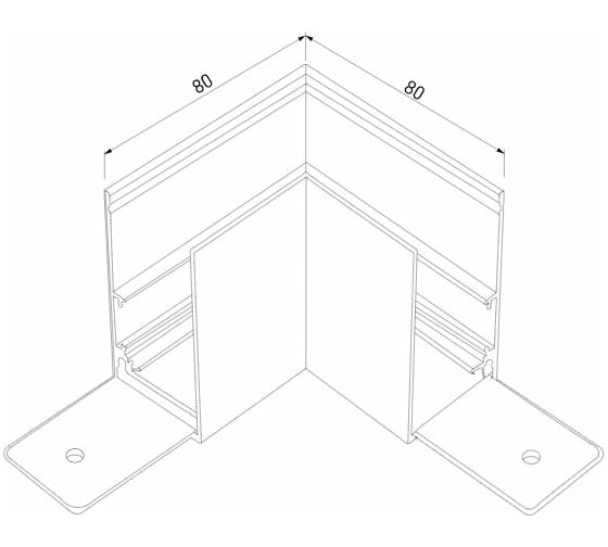 Угловой коннектор Elektrostandard Slim Magnetic для накладного шинопровода (черный) a062194