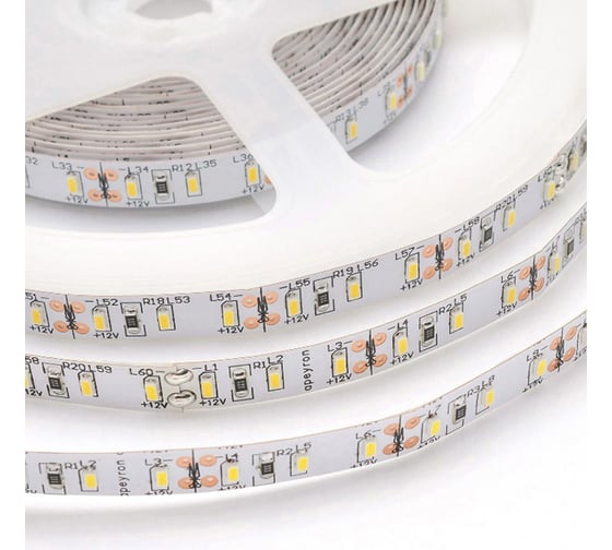 Светодиодная лента APEYRON 12В, 14,5Вт/м, smd3014, 120д/м, IP20, 1400Лм/м, теплый белый 57