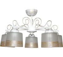 Светильник ЭЛЕТЕХ Дус 152 бел муар патина (плафон 00007) НПБ 01-5x60-152 Е27 ИУ Светильник1005404270