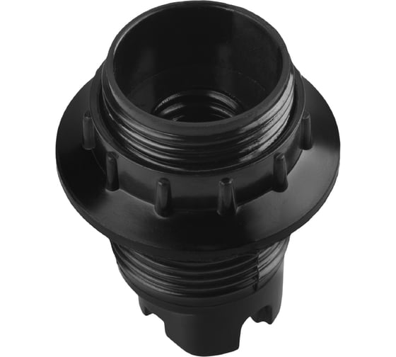 Карболитовый патрон с кольцом TDM ELECTRIC Е14, черный SQ0335-0004