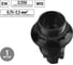 Карболитовый патрон с кольцом TDM ELECTRIC Е14, черный SQ0335-0004 2