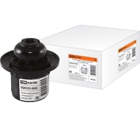 Карболитовый патрон с кольцом Е27, черный TDM ELECTRIC SQ0335-0002