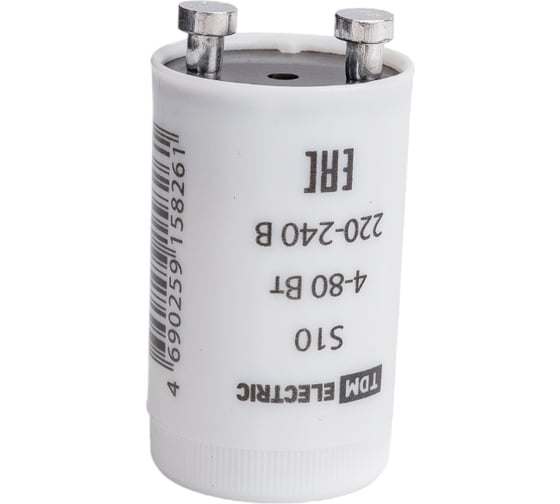 Стартер TDM S10 4-80Вт 220-240В алюминиевые контакты 25 шт SQ0351-0020