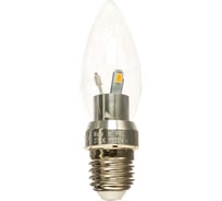 Светодиодная лампа LED 3W E27 2700K Gauss Candle Crystal clear HA103202103