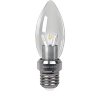 Диммируемая светодиодная лампа LED 5W E27 4100K Gauss Candle Crystal Clear HA103202205-D