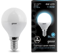 Светодиодная лампа Gauss LED Globe 4W E14 4100K EB105101204