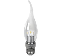 Светодиодная лампа LED 3W E27 4100K Gauss Candle Tailed Crystal Clear HA104202203