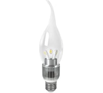Диммируемая светодиодная лампа LED 5W E27 2700K Gauss Candle Tailed Crystal Clear HA104202105-D