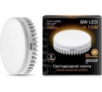 Светодиодная лампа Gauss LED GX53 6W 2700K LD108008106